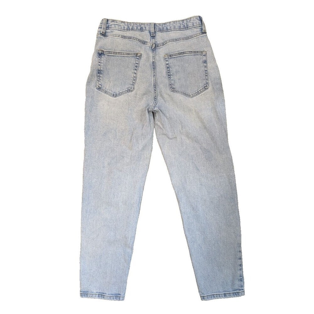 Wild Fable Super High Rise Mom Jean Distressed Light Wash Jeans Women's sz 6 - Picture 5 of 8